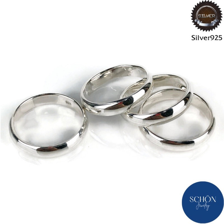 Sterling Silver Ring Set | Thick and Simple Design | Lifetime Guarantee