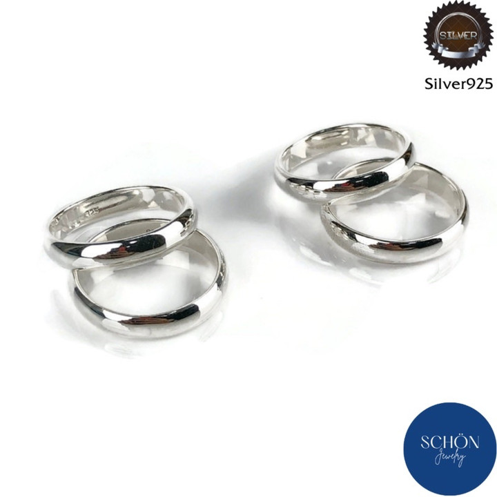 Sterling Silver Ring Set | Thick and Simple Design | Lifetime Guarantee