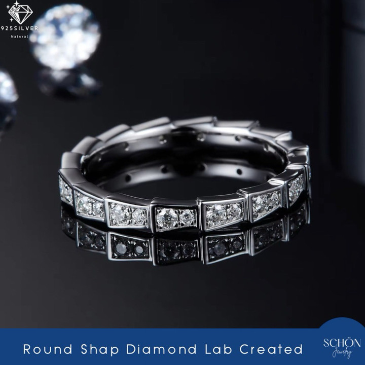 Sterling Silver CZ Ring | Minimalist, Rhodium Plated