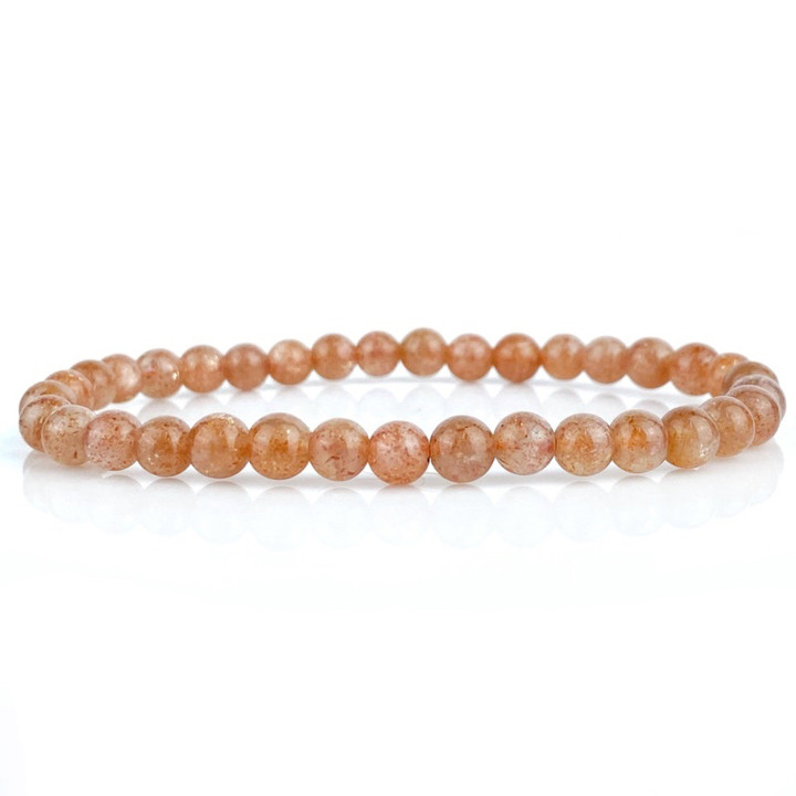 Pulsera de piedra solar: brazalete elegante y luminoso (5,5 mm)
