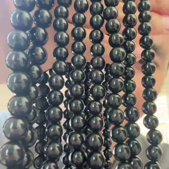 Pulsera de jade auténtico | Brazalete de jade negro con inclusiones verdes