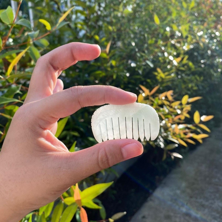 Genuine Jade Comb | Carved Jade for Hair and Harmony
