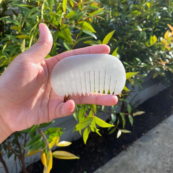 Genuine Jade Comb | Carved Jade for Hair and Harmony