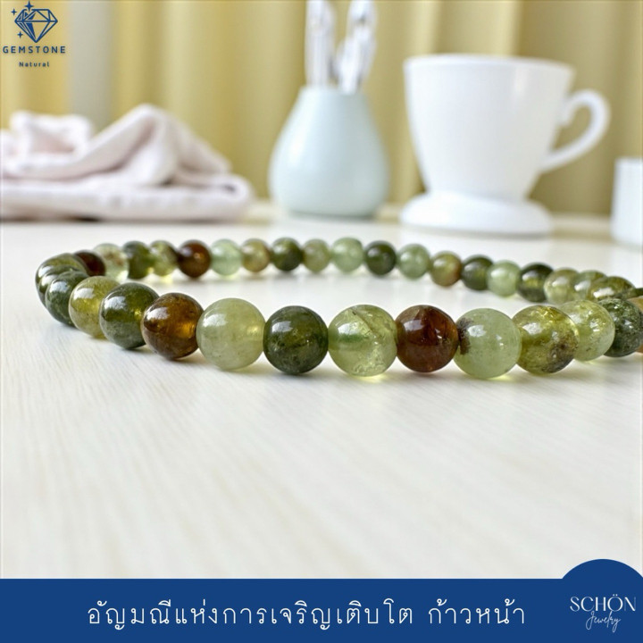 Green Garnet (Tsavorite): 6mm Natural Stone for Luck and Prosperity