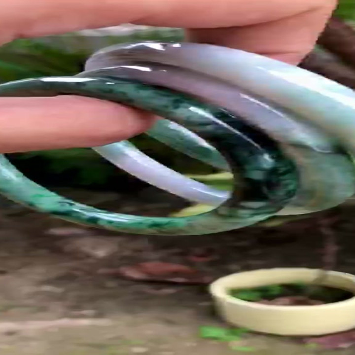 Genuine Burmese Jade Bangle | Authentic Jadeite Type C