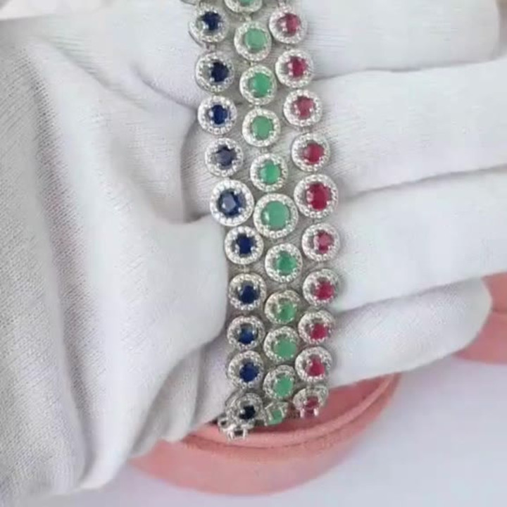 Genuine Ruby Bracelet | 925 Sterling Silver | Adjustable