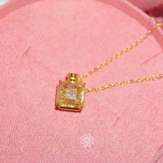 Sterling Silver Rutile Quartz Necklace - Good Fortune Gemstone