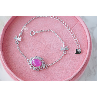 Sparkling Ruby Bracelet | 925 Sterling Silver by Rosen'marry