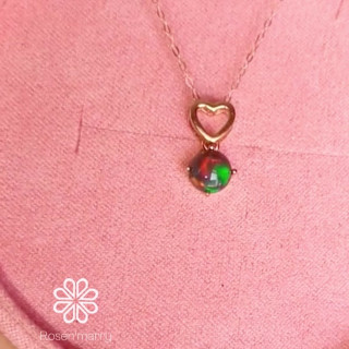 Black Opal Necklace | 925 Sterling Silver | Gift | Rosen'marry