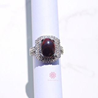 Black Opal Ring | 925 Sterling Silver | Size 50 | Good Fortune Gemstone