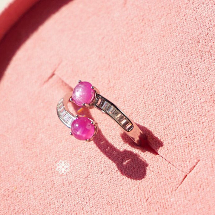 Genuine Ruby Ring | 925 Silver, Adjustable, 5mm Stone