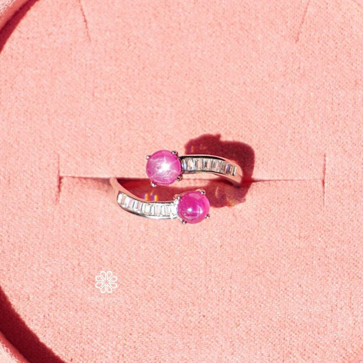 Genuine Ruby Ring | 925 Silver, Adjustable, 5mm Stone