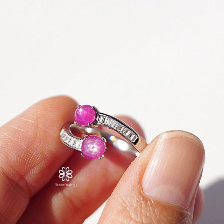 Genuine Ruby Ring | 925 Silver, Adjustable, 5mm Stone