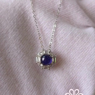 Sapphire and Sterling Silver Necklace - Rosen'marry Gemstone Jewelry