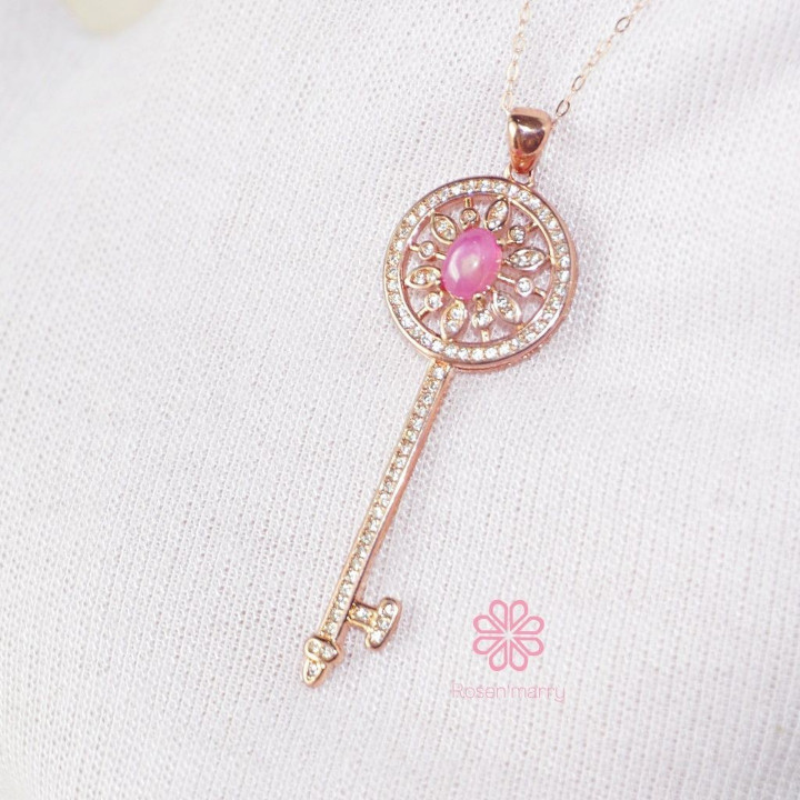 Genuine Ruby Necklace | Sterling Silver Pendant and Gift Box