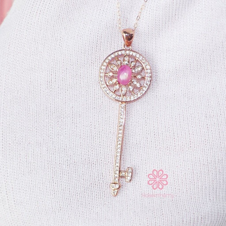 Genuine Ruby Necklace | Sterling Silver Pendant and Gift Box