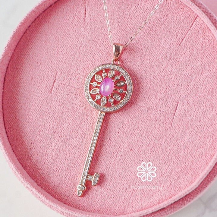 Genuine Ruby Necklace | Sterling Silver Pendant and Gift Box