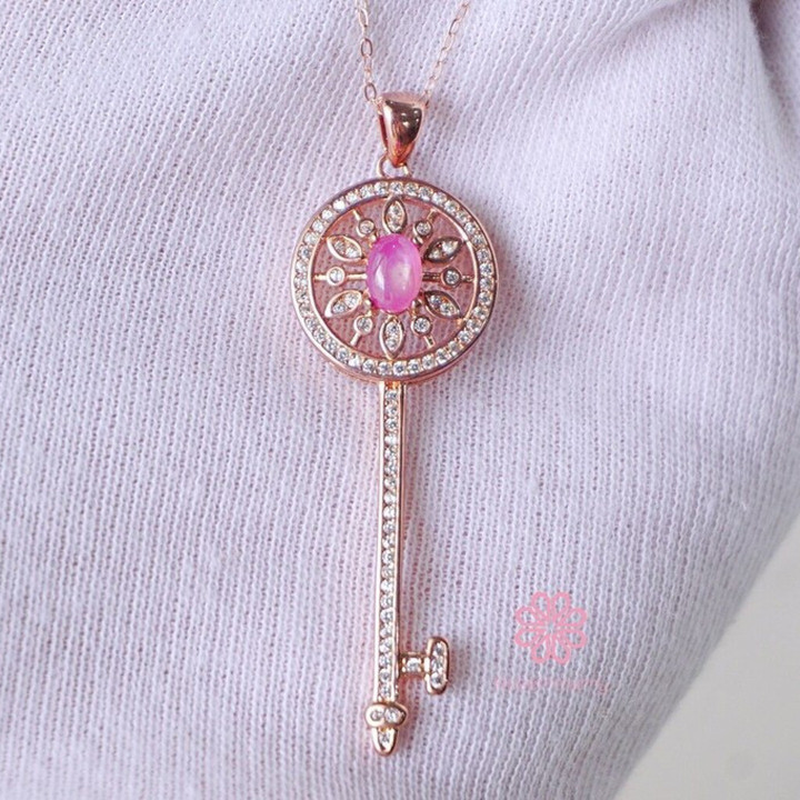 Genuine Ruby Necklace | Sterling Silver Pendant and Gift Box