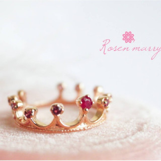 Sterling Silver and Ruby Crown Ring - Hypoallergenic Everyday Style