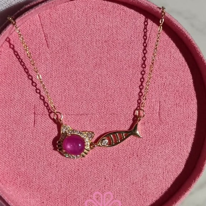 Collier Rubis Étoile | Argent Sterling 925 | Pierre précieuse authentique