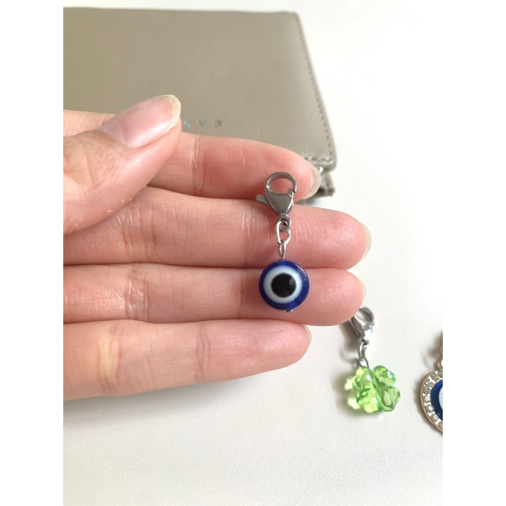 Handmade Evil Eye and Hamsa Charms for Bags and Keychains