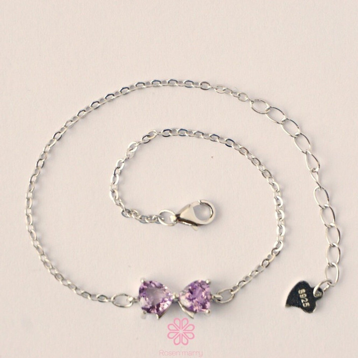 Amethyst Bracelet | 925 Sterling Silver | Good Fortune Jewelry