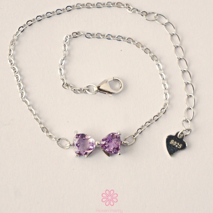 Amethyst Bracelet | 925 Sterling Silver | Good Fortune Jewelry