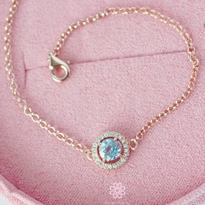 Sterling Silver Topaz Bracelet - Good Fortune Gemstone Gift