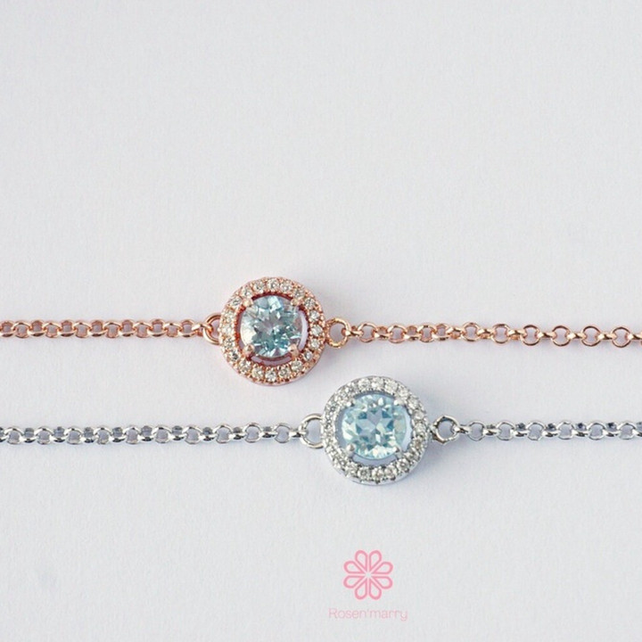 Sterling Silver Topaz Bracelet - Good Fortune Gemstone Gift