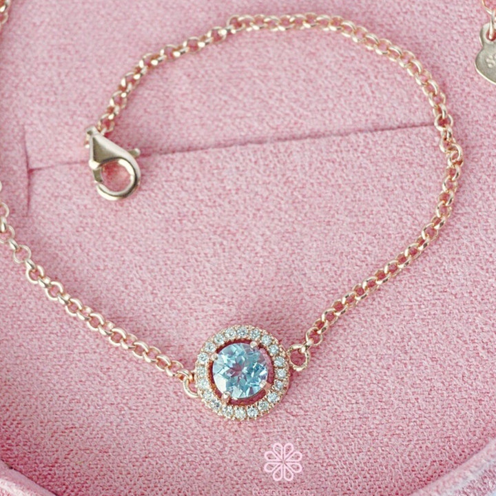 Sterling Silver Topaz Bracelet - Good Fortune Gemstone Gift