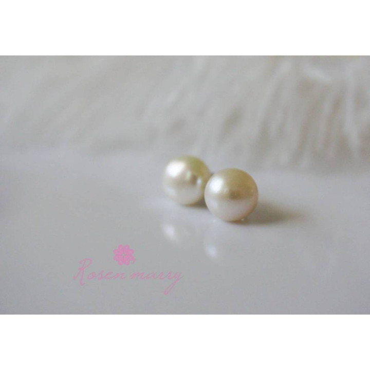 Freshwater Pearl Earrings | 925 Sterling Silver (6mm)