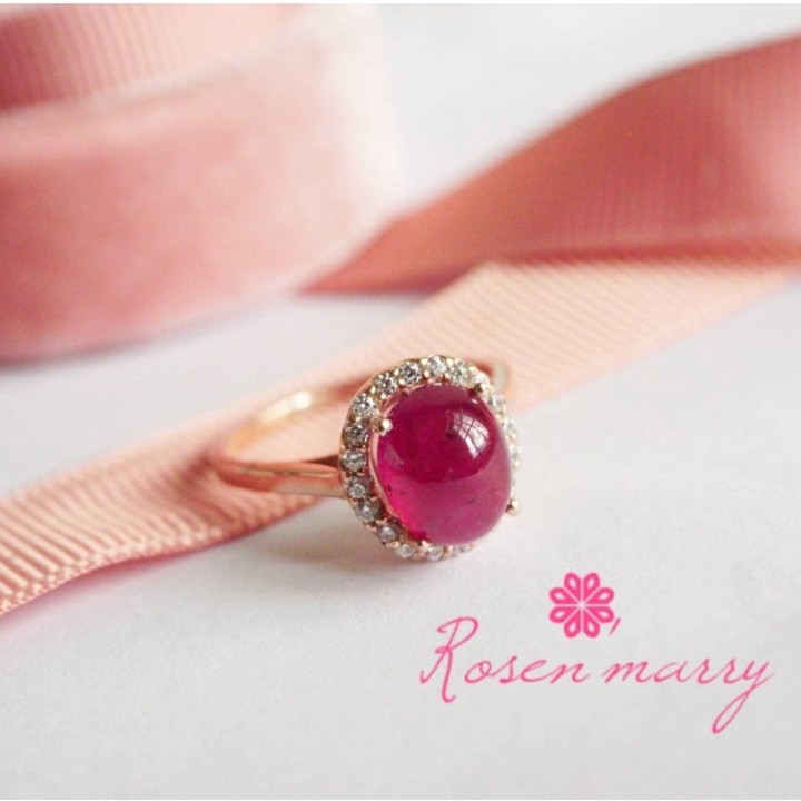 Genuine Ruby and Diamond Accent Ring in Sterling Silver