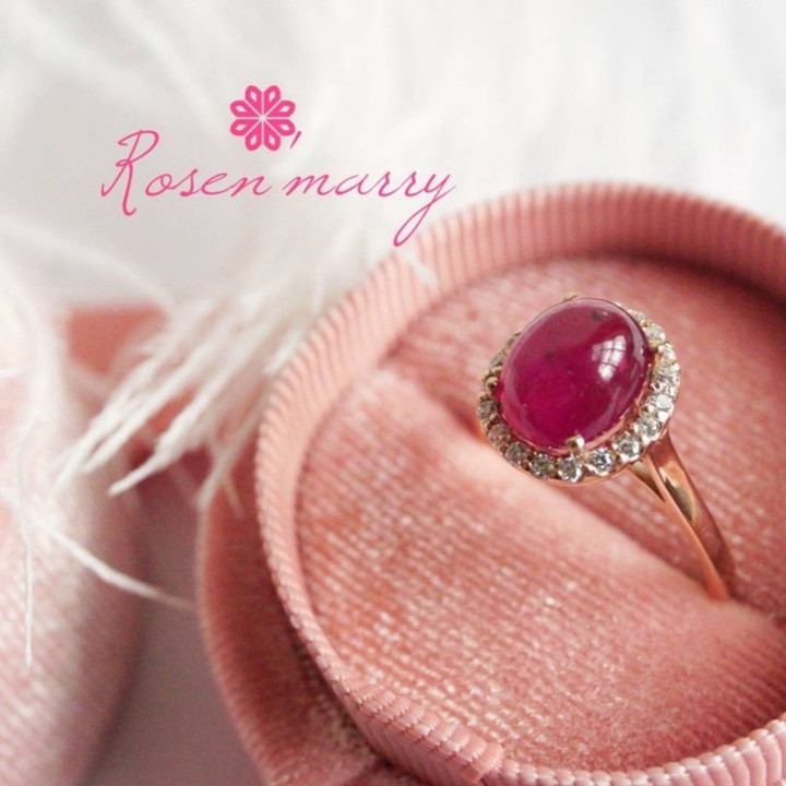 Genuine Ruby and Diamond Accent Ring in Sterling Silver