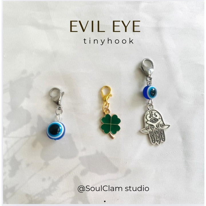 Handmade Mini Evil Eye and Lucky Charms for Bags