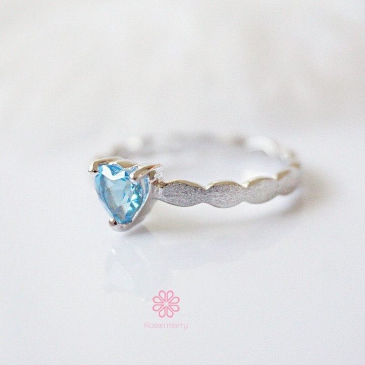Echter Topasring | 925er Sterlingsilber, Glücksbringer-Geschenk