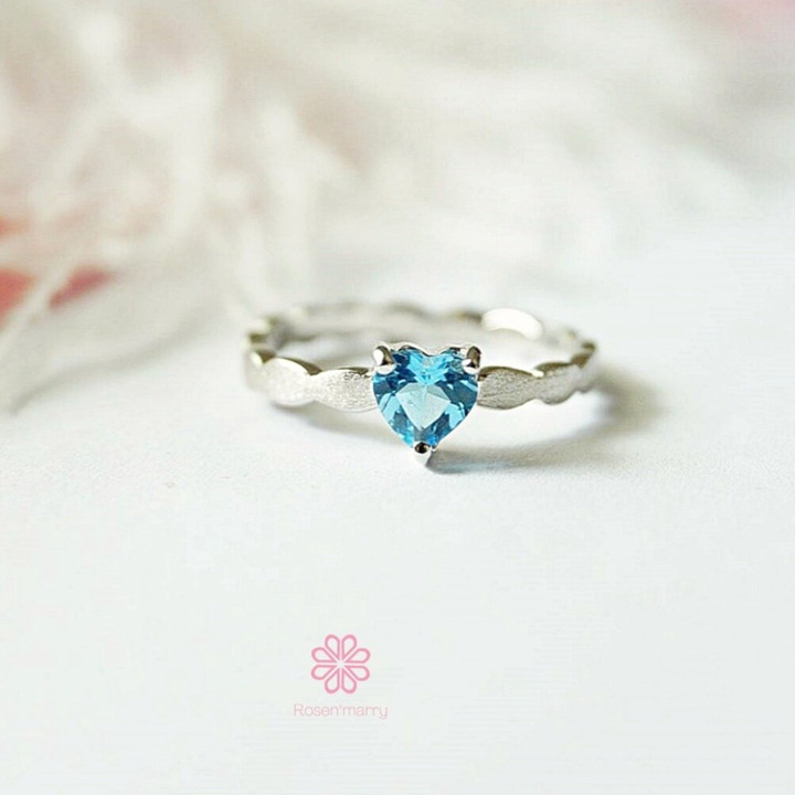 Echter Topasring | 925er Sterlingsilber, Glücksbringer-Geschenk