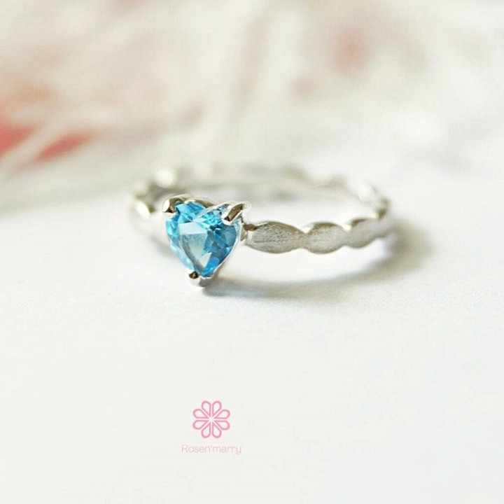 Echter Topasring | 925er Sterlingsilber, Glücksbringer-Geschenk