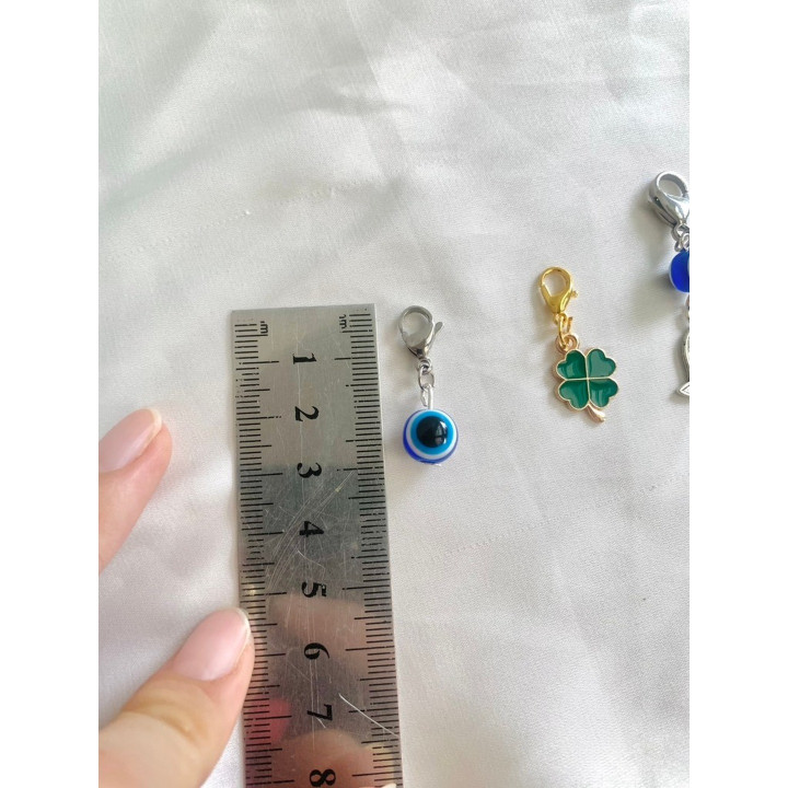 Handmade Mini Evil Eye and Lucky Charms for Bags