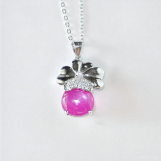 Ruby Pendant Necklace | Sterling Silver | Good Fortune Jewelry