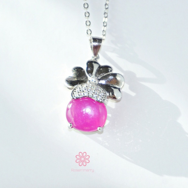 Ruby Pendant Necklace | Sterling Silver | Good Fortune Jewelry