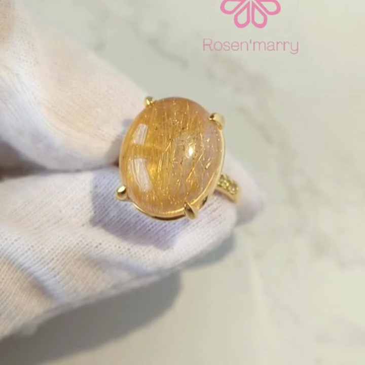 23 Karat vergoldeter Ring | Design: Imperial Silk | Größe 56