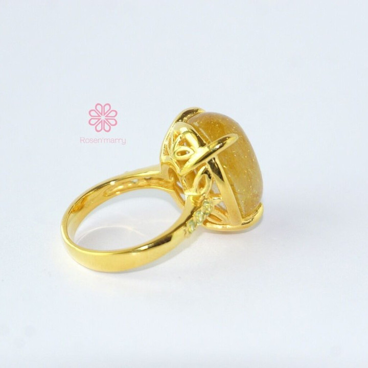 23 Karat vergoldeter Ring | Design: Imperial Silk | Größe 56