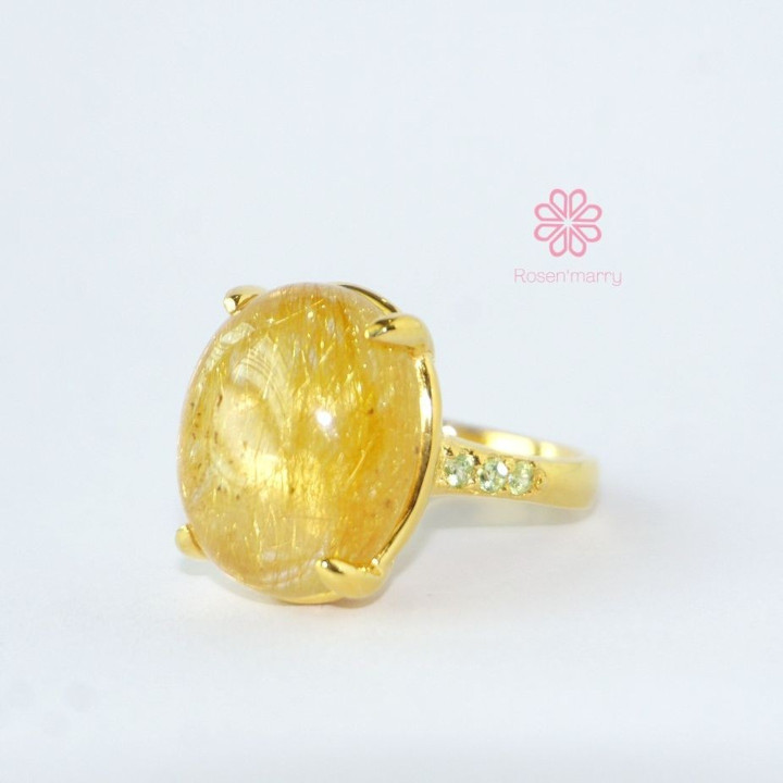 23 Karat vergoldeter Ring | Design: Imperial Silk | Größe 56
