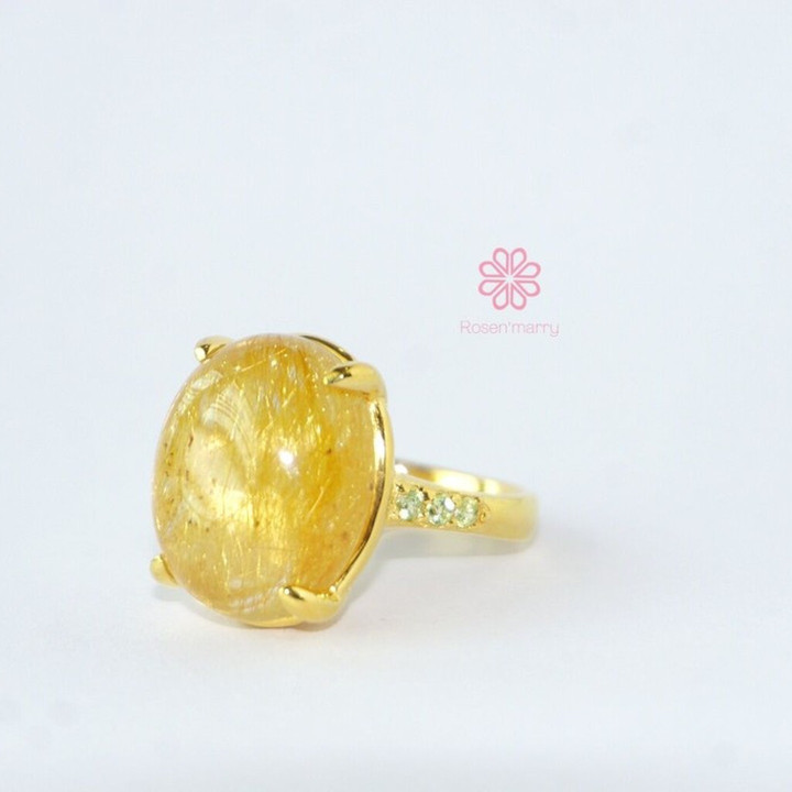 23 Karat vergoldeter Ring | Design: Imperial Silk | Größe 56