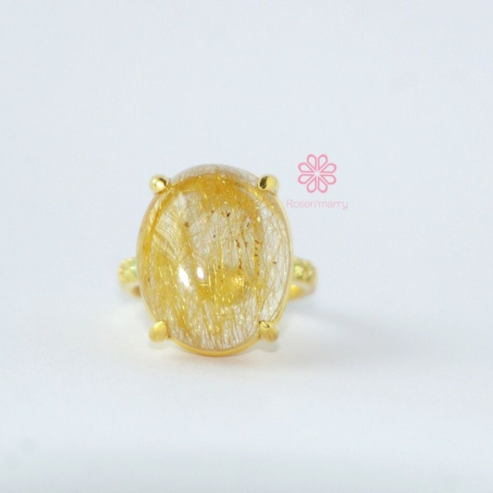 23 Karat vergoldeter Ring | Design: Imperial Silk | Größe 56