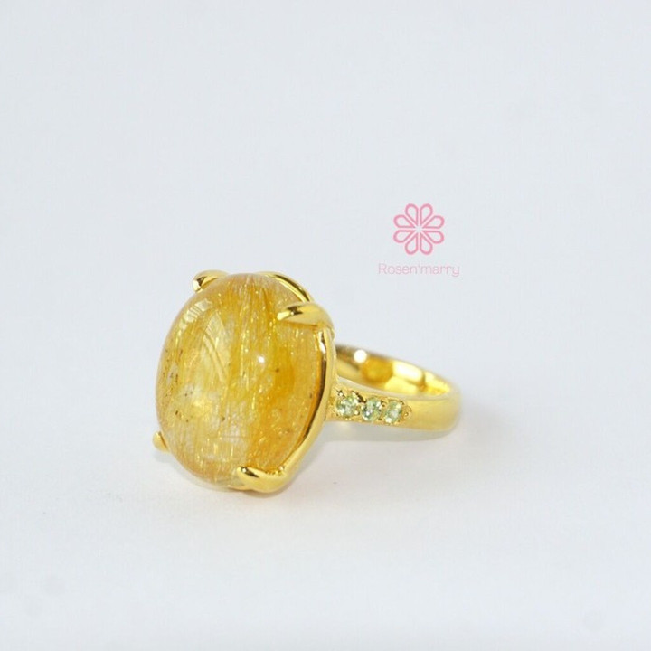 23 Karat vergoldeter Ring | Design: Imperial Silk | Größe 56
