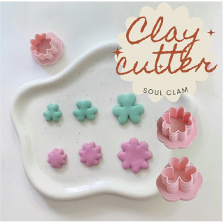 Clover Leaf Soul Clam Clay Cutter - Make Unique Earrings and More