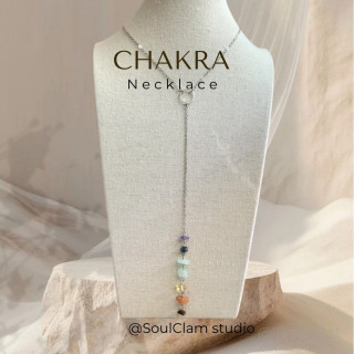 Handmade Chakra Necklace | Citrine, Obsidian, Amethyst