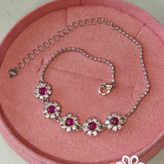 Ruby Gemstone Bracelet | 925 Sterling Silver | Genuine and Lucky