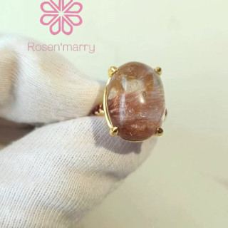 Silk Rose Ring | Genuine 25-Carat | Sterling Silver and Gold Plated